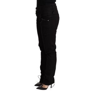 Acht Black Low Waist Skinny Denim Jeans Women's Trouser